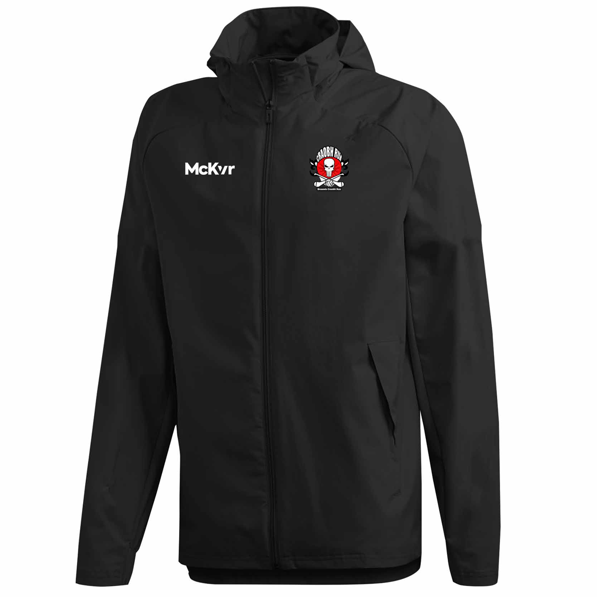 McKvr Brussels Craobh Rua Core 22 Rain Jacket - Adult - Black