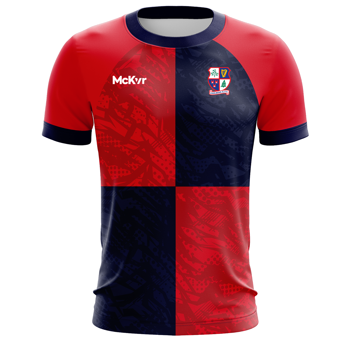 Mc Keever Coolmine RFC Playing Jersey - Adult - Red/Navy
