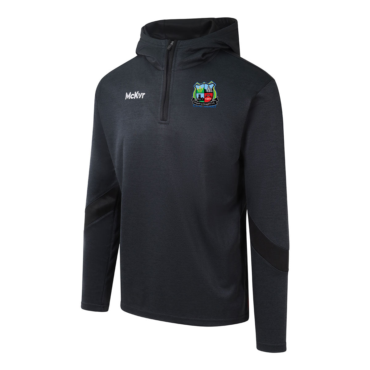 Mc Keever Cappataggle GAA Core 22 1/4 Zip Hoodie - Youth - Black