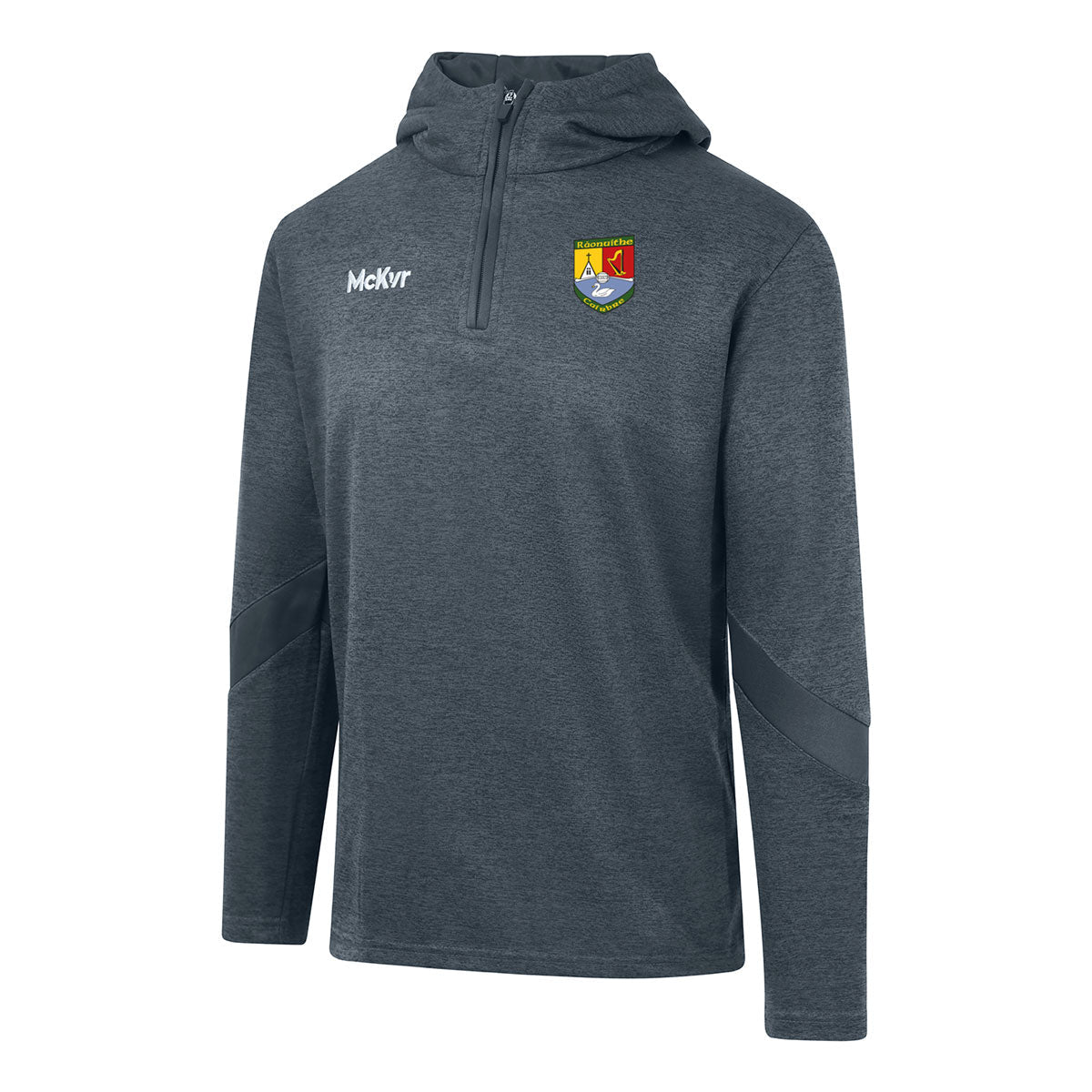 Mc Keever Carbery Rangers Core 22 1/4 Zip Hoodie - Youth - Charcoal
