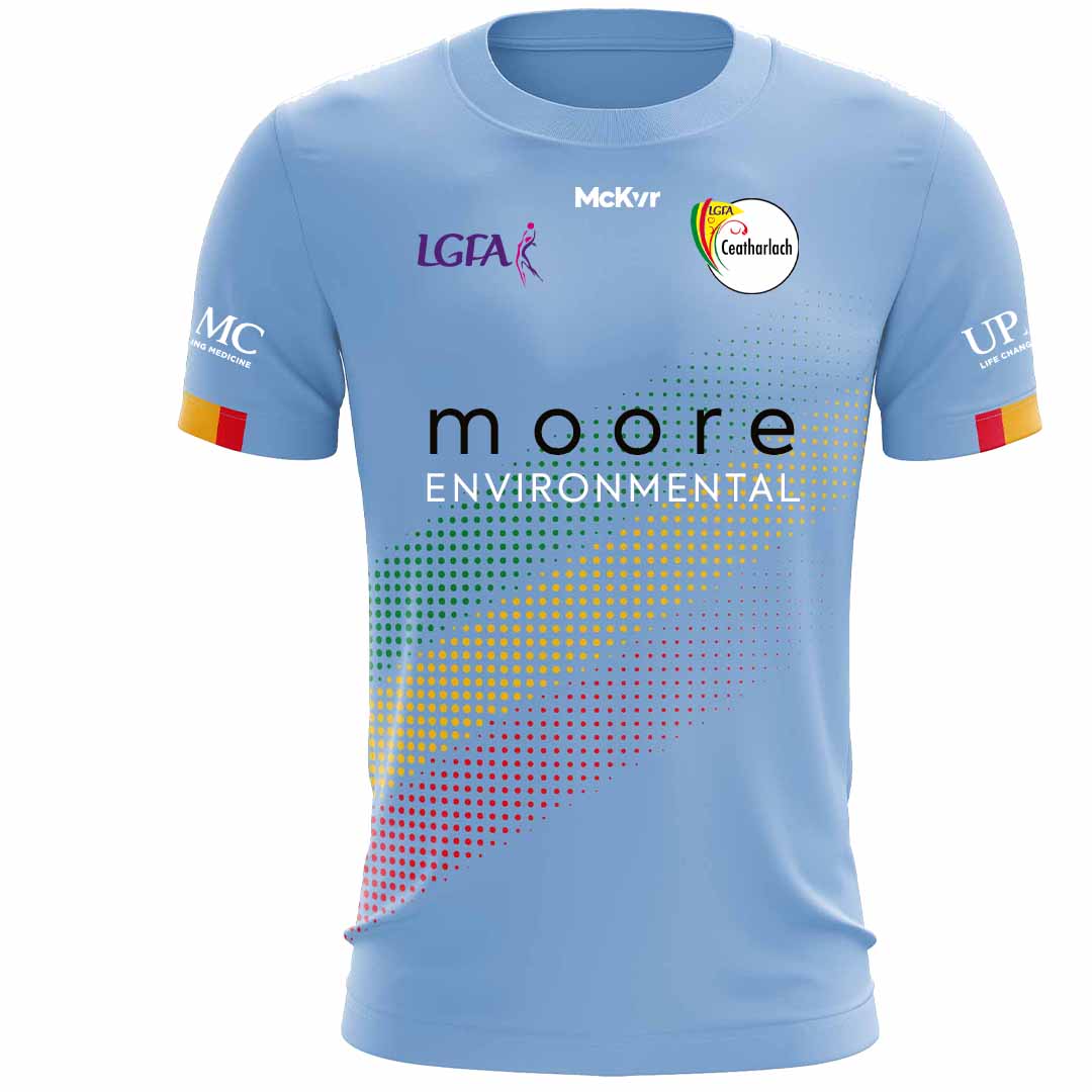 Mc Keever Carlow Ladies LGFA Official Training Jersey - Youth - Blue