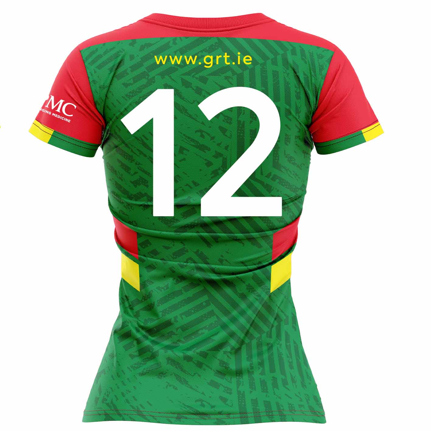 McKvr Carlow Ladies LGFA Official Home Numbered Jersey - Womens - Green/Red