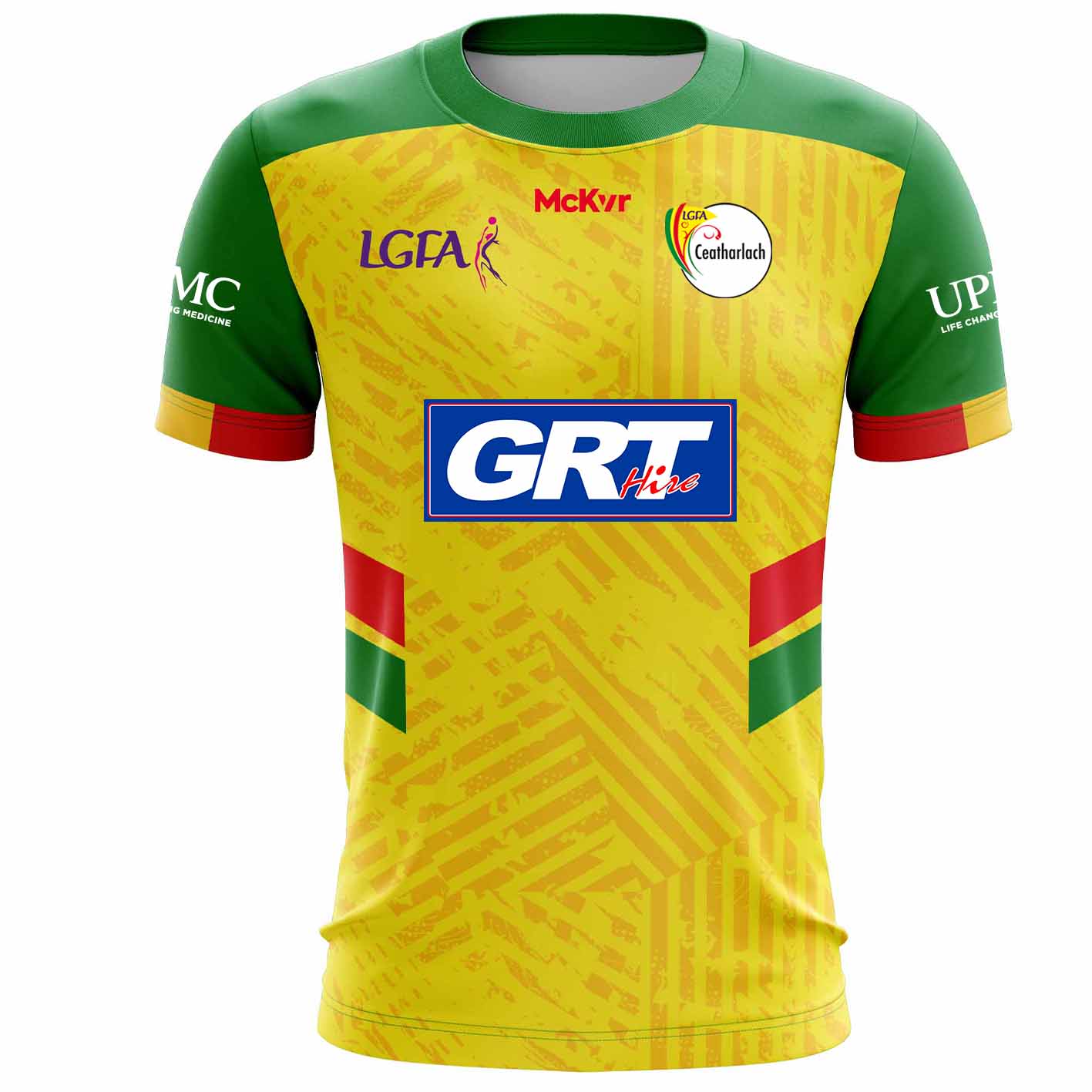 Mc Keever Carlow Ladies LGFA Official Goalkeeper Jersey - Youth - Yellow/Green
