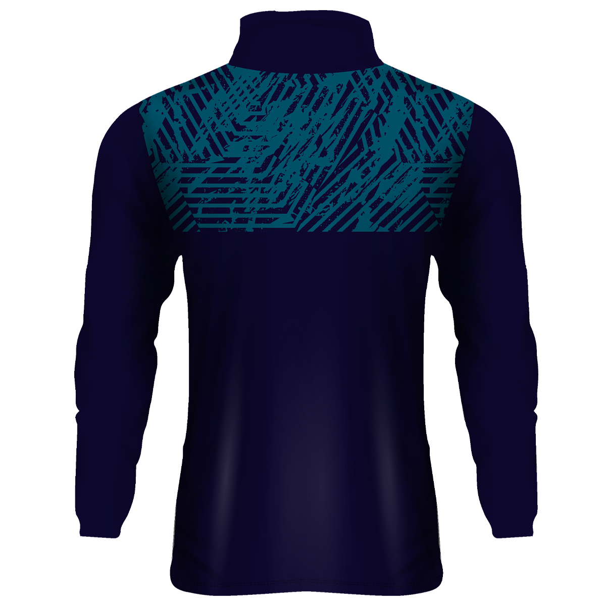 Mc Keever Castletroy College 1/4 Zip Top - Adult - Navy/Teal