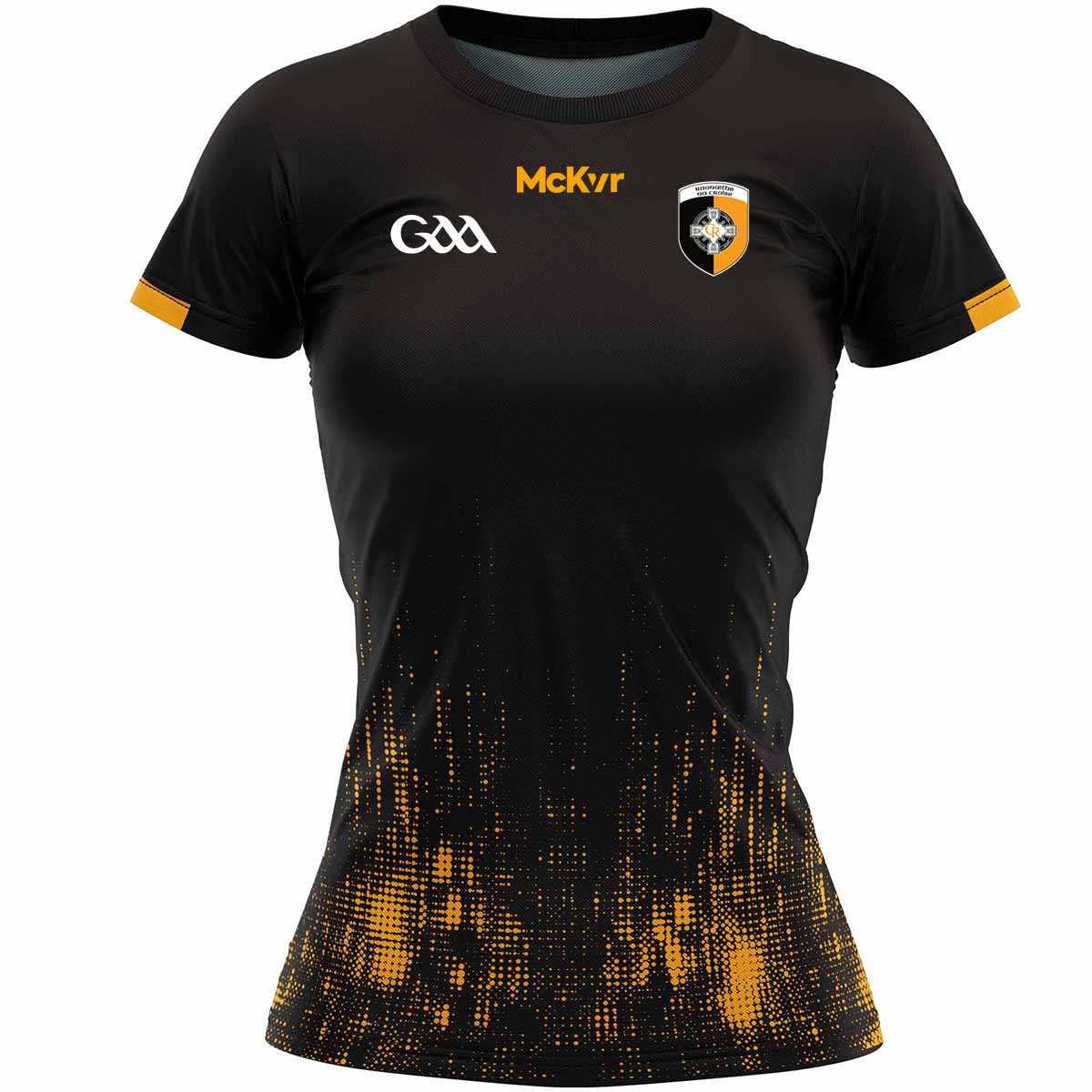 Mc Keever Crossmaglen Rangers GAC Training Jersey - Womens - Black/Amber