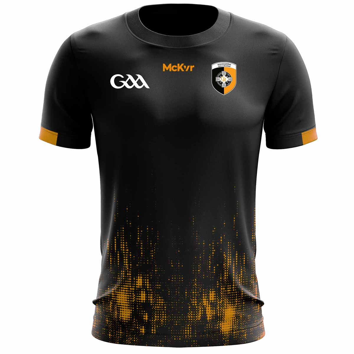 Mc Keever Crossmaglen Rangers GAC Training Jersey - Adult - Black/Amber Player Fit