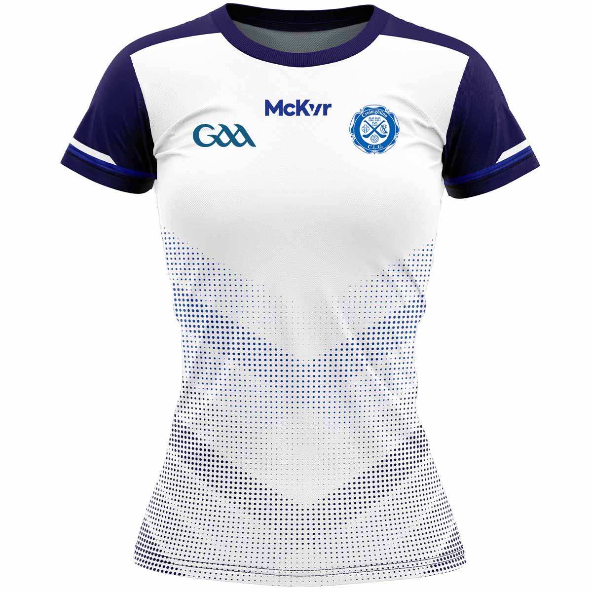 Mc Keever Crumlin GAA Training Jersey - Womens - White/Navy