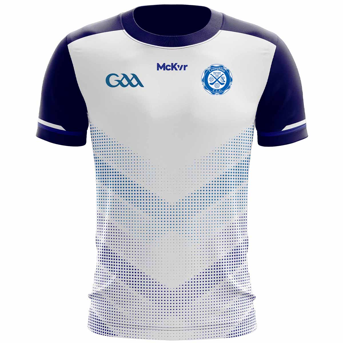 Mc Keever Crumlin GAA Training Jersey - Youth - White/Navy