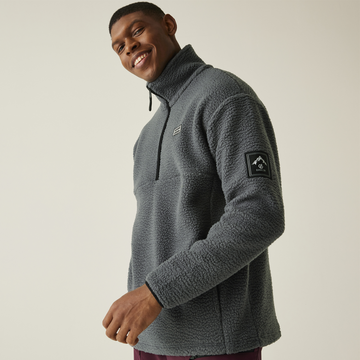 Dare 2B Twin Tip Half Zip Fleece - Mens - Iron Gate