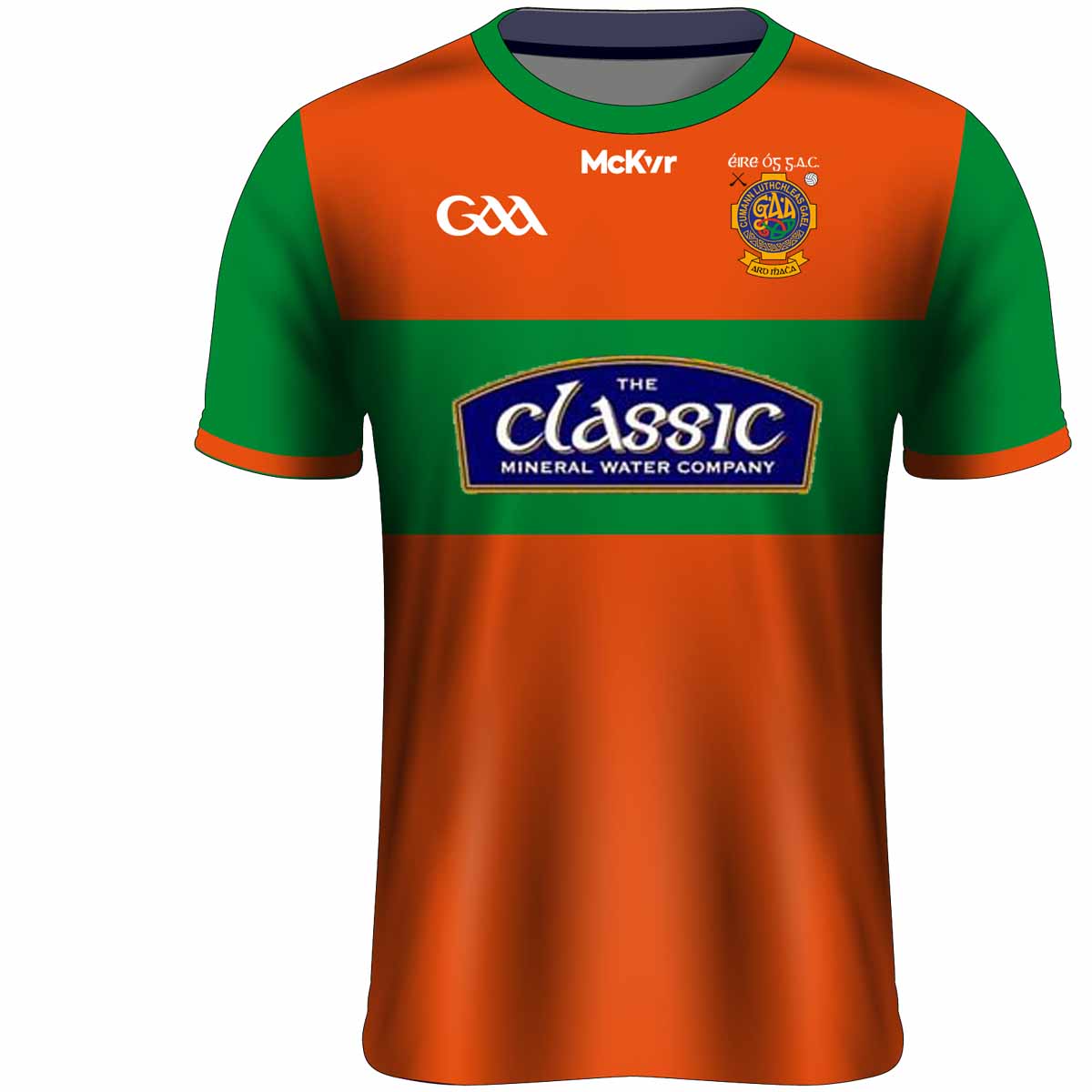 Mc Keever Eire Og GAC Senior Playing Jersey - Adult - Orange Player Fit