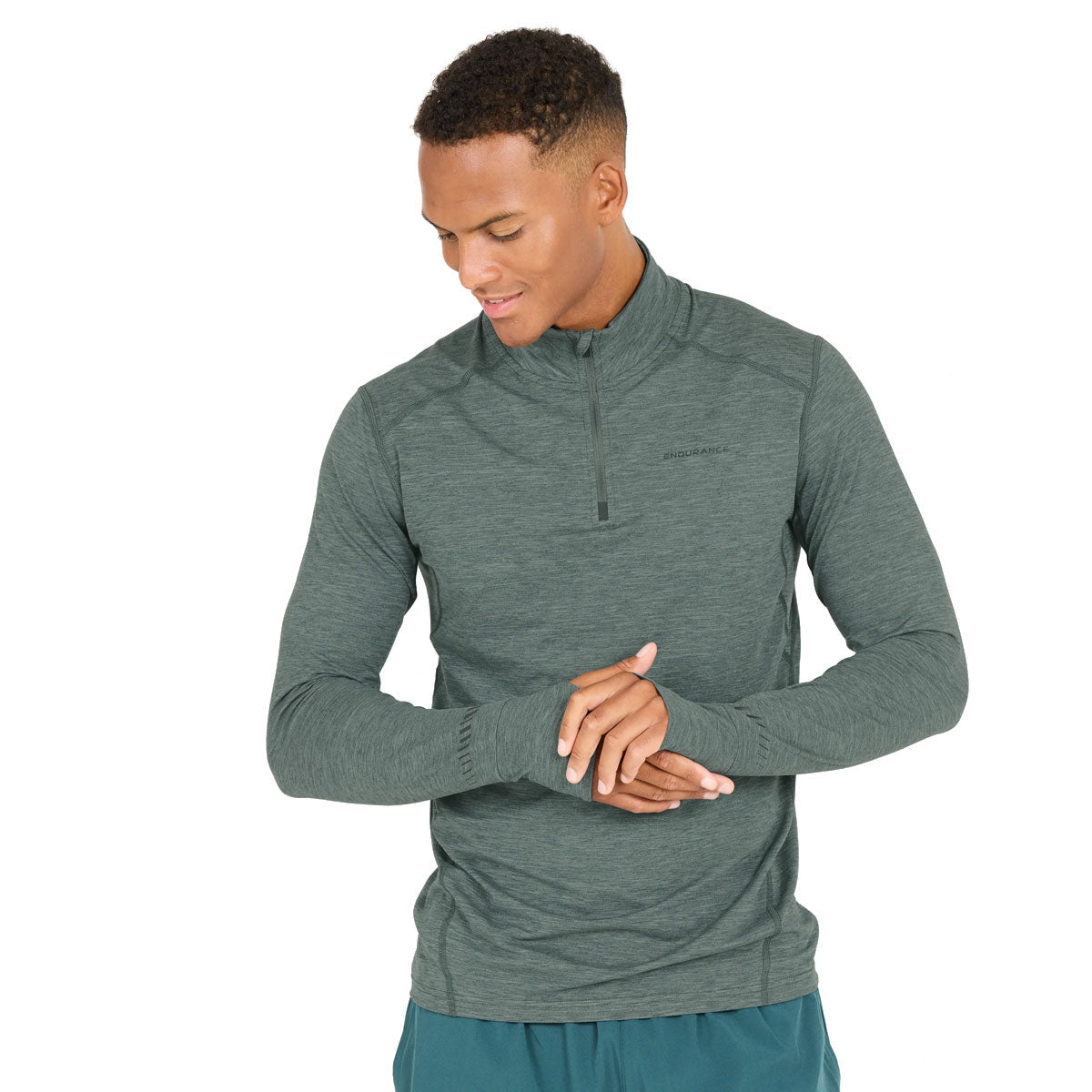 Endurance Tune V2 Melange Midlayer - Mens - Dusty Forest