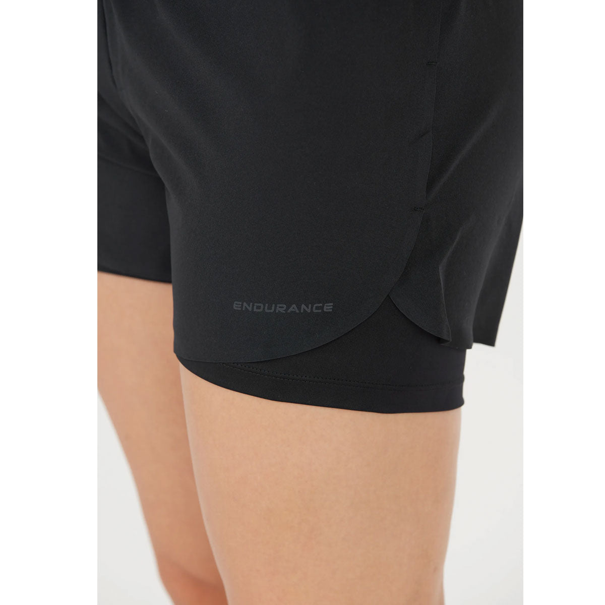 Endurance Val 2-in-1 Shorts - Womens - Black