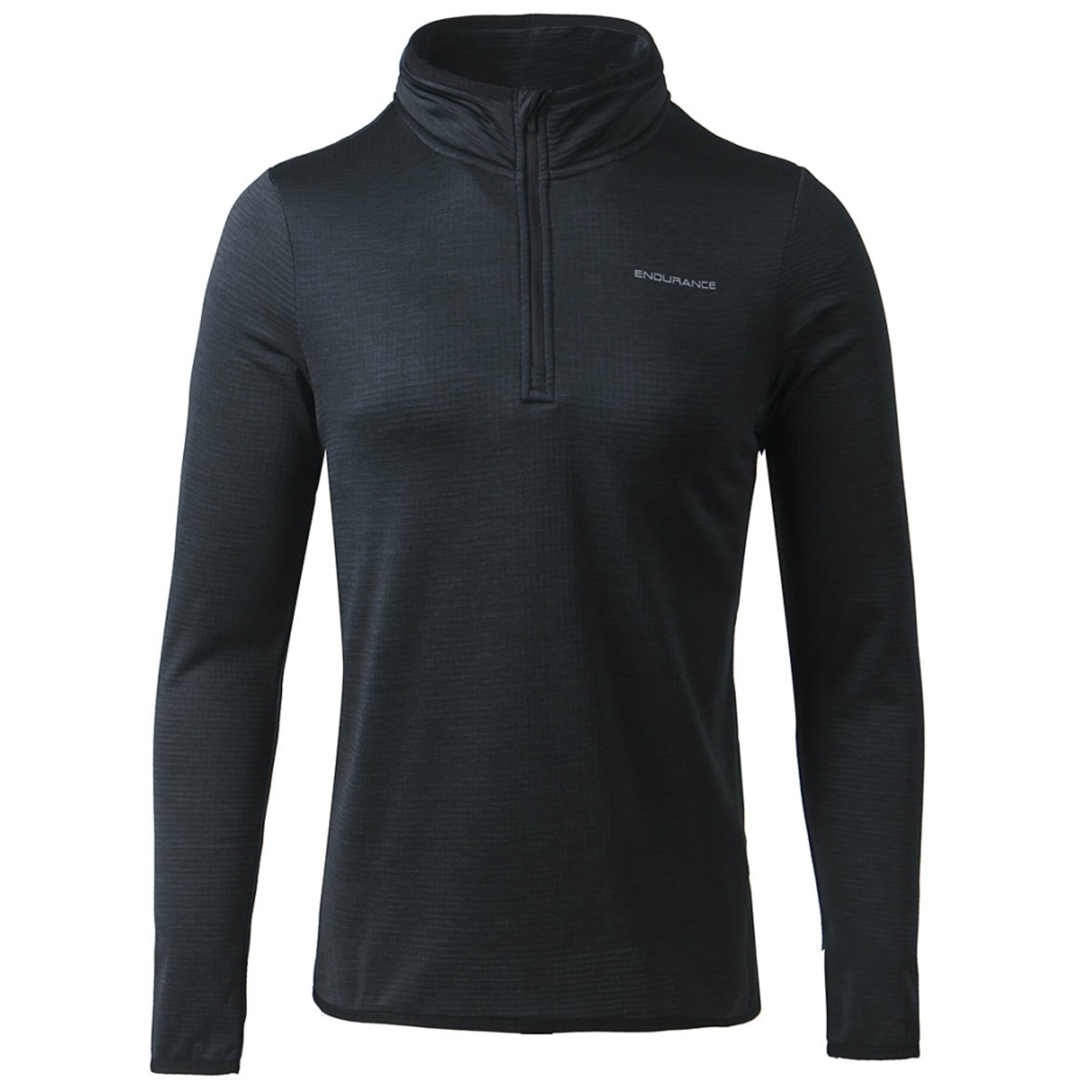 Endurance Vironic Waffle Melange Loose Fit Midlayer - Womens - Black