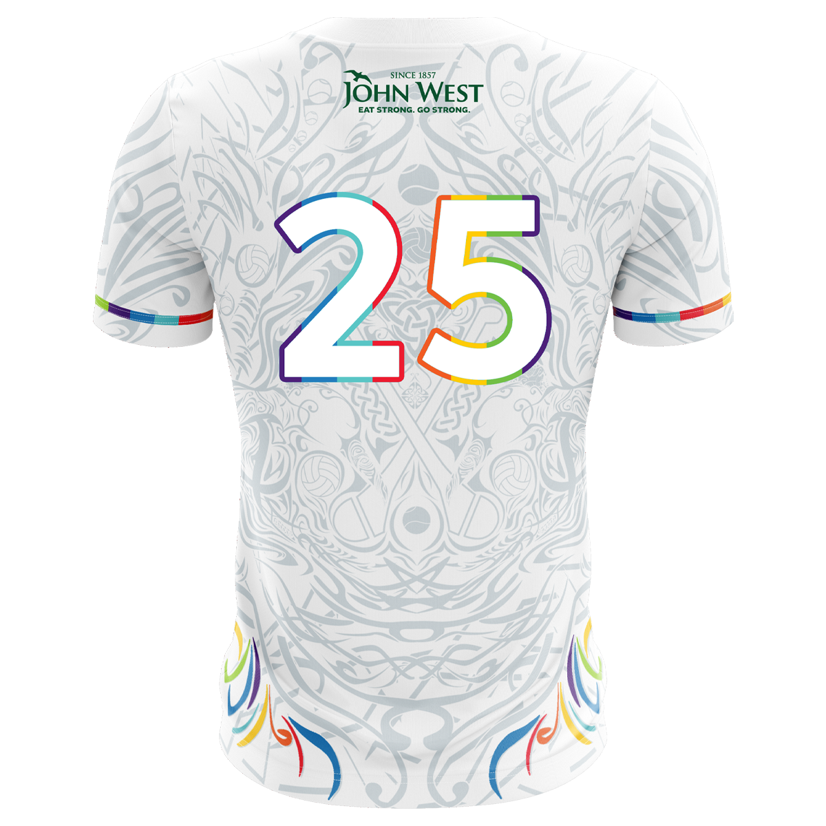 Mc Keever Feile 2025 Jersey - Adult - White/Silver/Turquoise