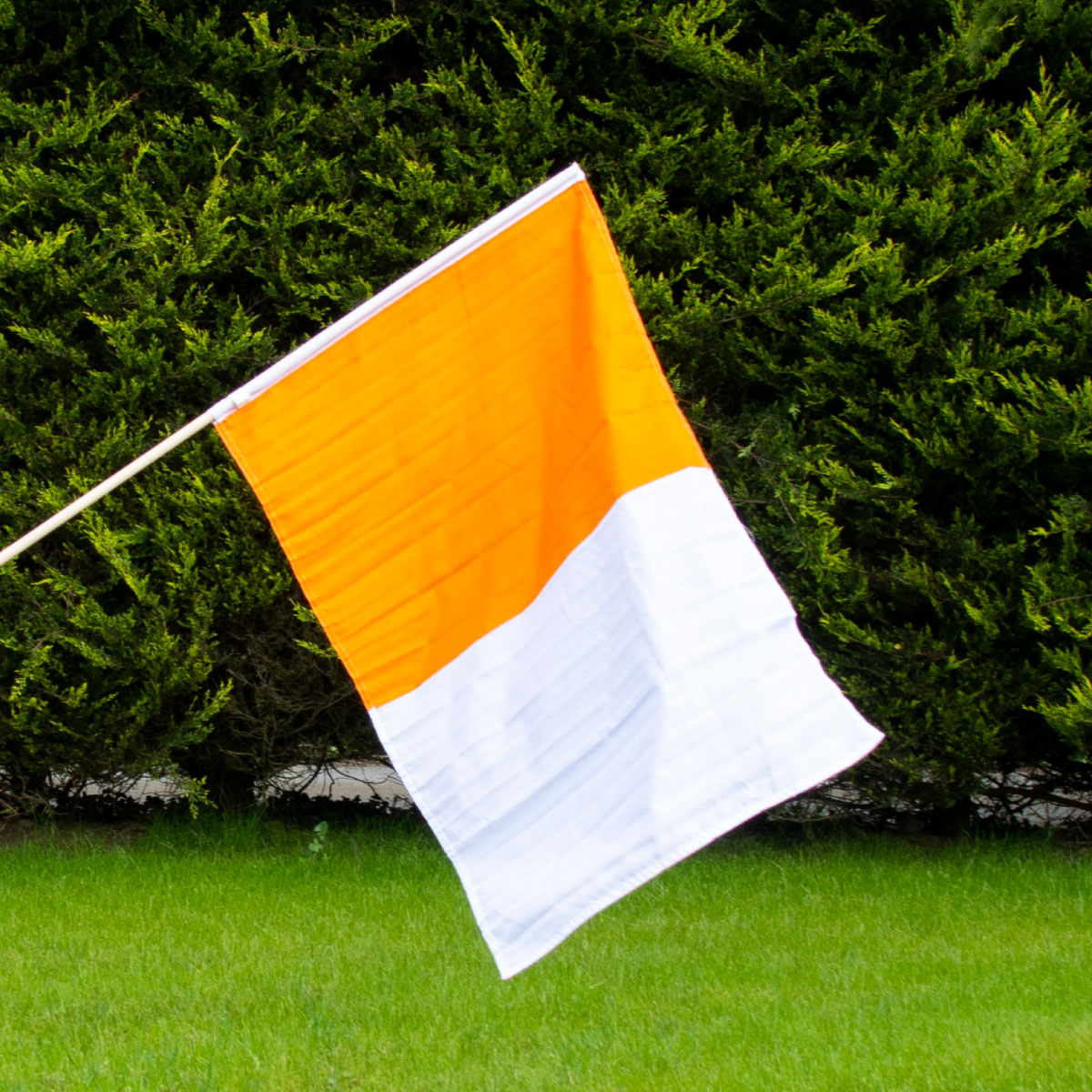 The GAA Store Orange/White Half and Half Flag