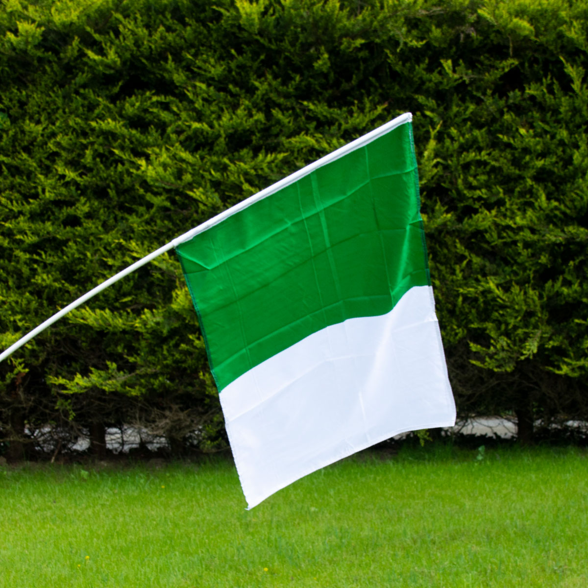 The GAA Store Green/White Half and Half Flag