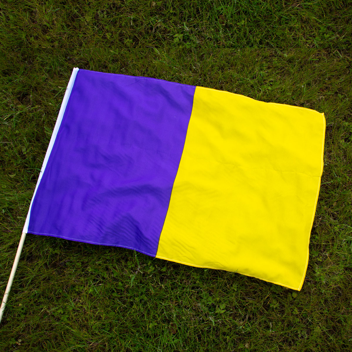 The GAA Store Purple/Gold Half and Half Flag