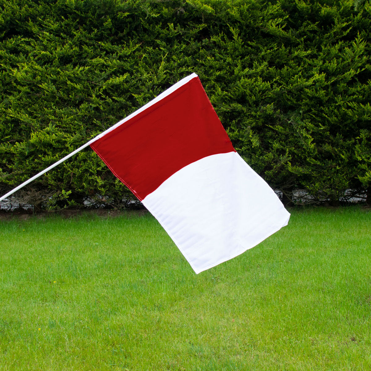 Mc Keever Sports Maroon/White Half and Half Flag