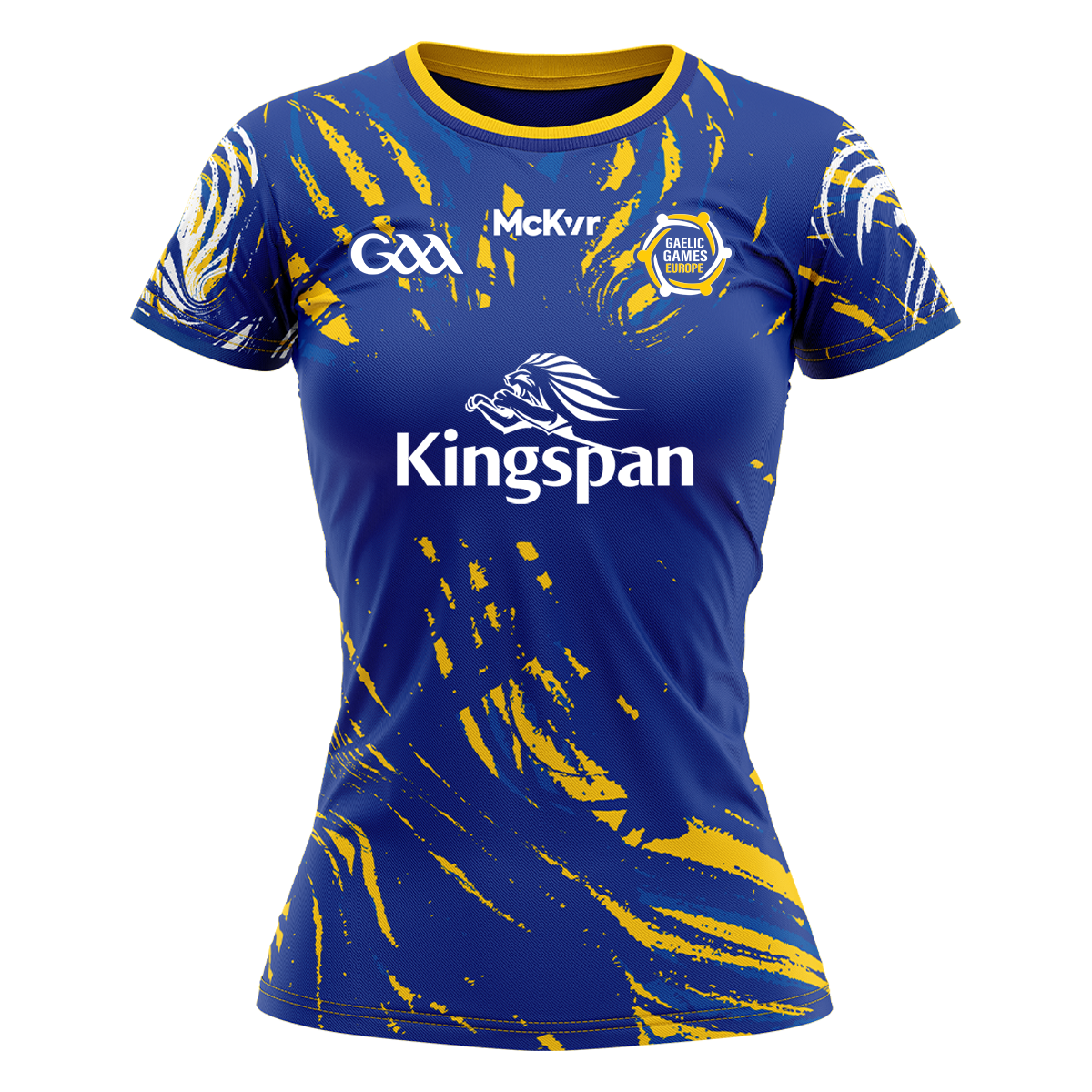 Mc Keever Gaelic Games Europe Playing Jersey - Womens - Blue/Amber