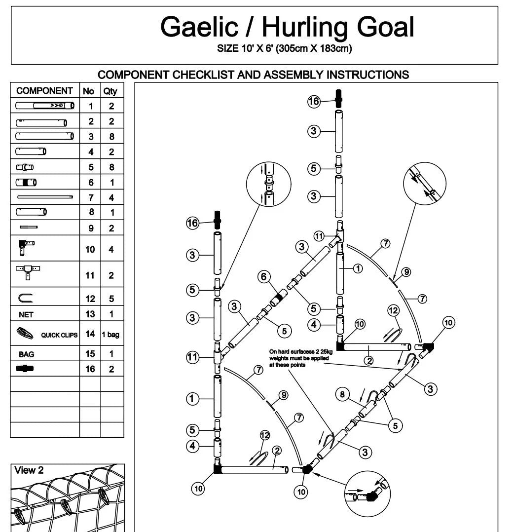 Mc Keever Sports Part 11: Goalpost T Connector Part