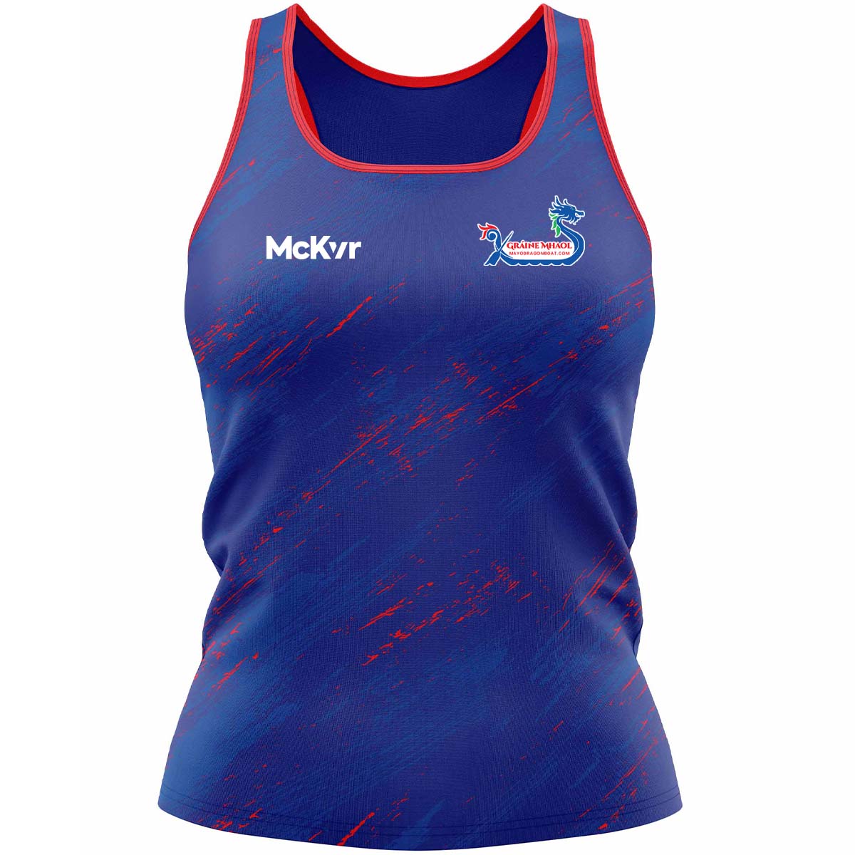 McKvr Graine Mhaol Training Vest - Womens - Blue/Red