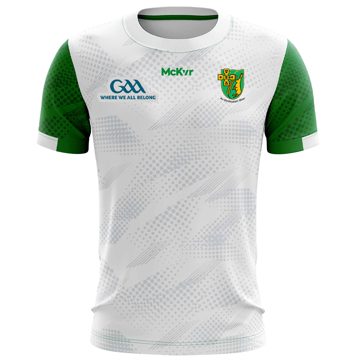 McKvr Granemore GFC GAA For All Jersey - Adult - White Player Fit