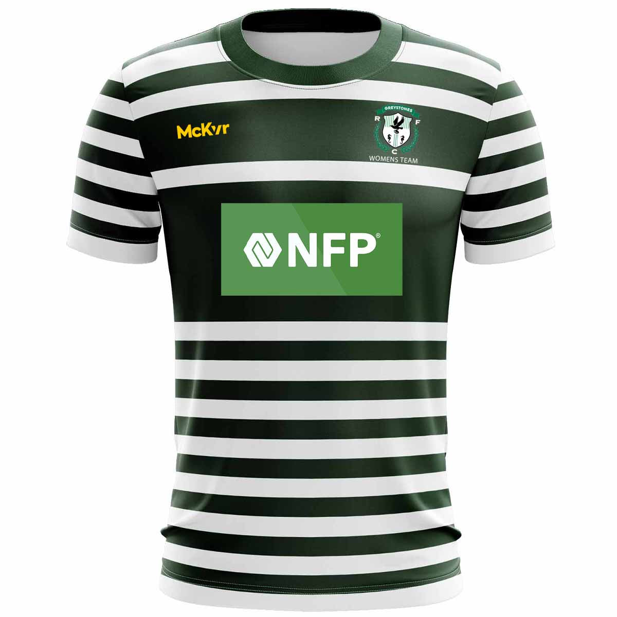 McKvr Greystones RFC Womens Playing Jersey - Adult - Green/White