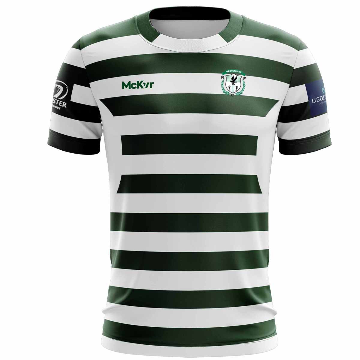 McKvr Greystones RFC Playing Jersey - Youth - Green/White