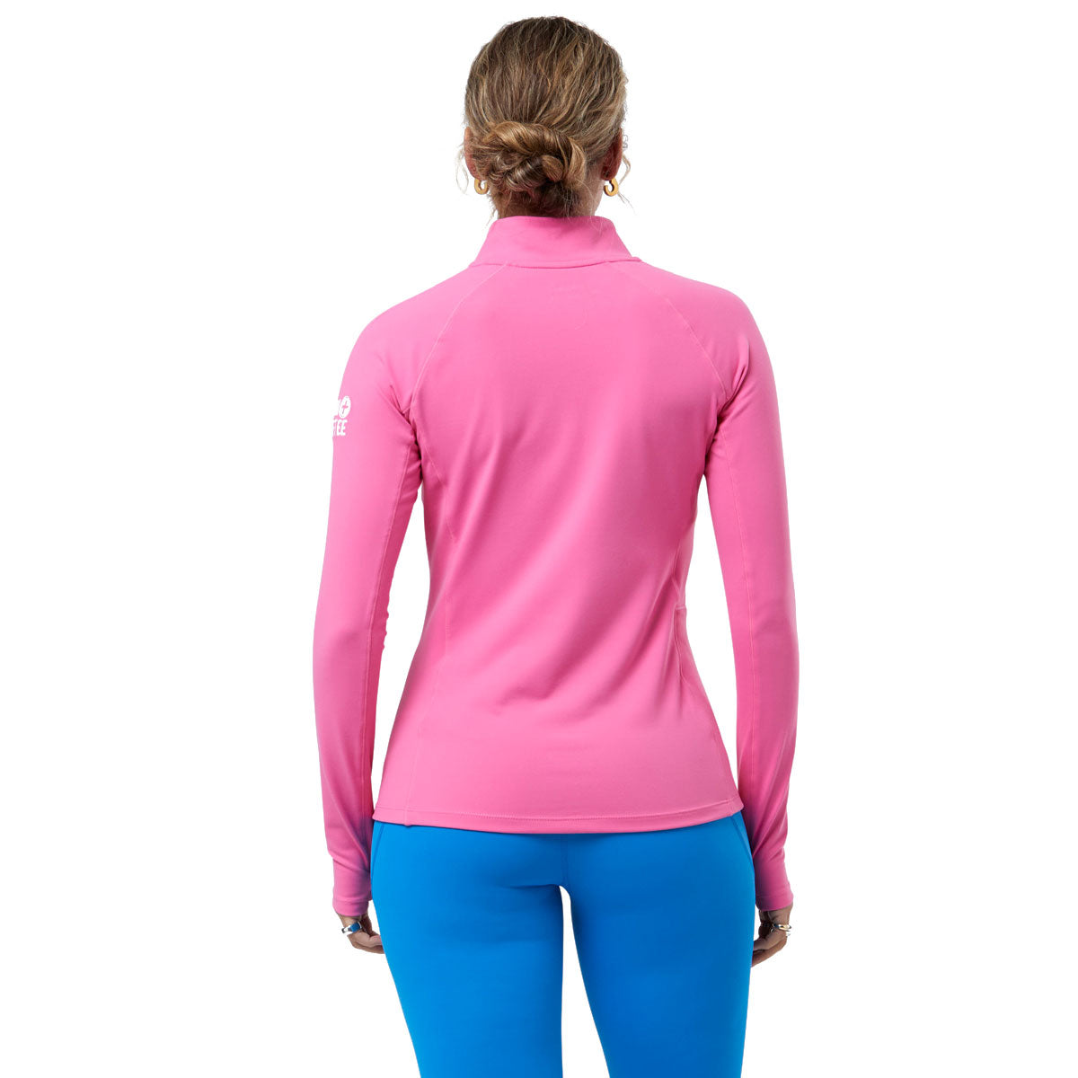 Gym+Coffee Rentless 1/4 Zip - Womens - Sangria Sunset