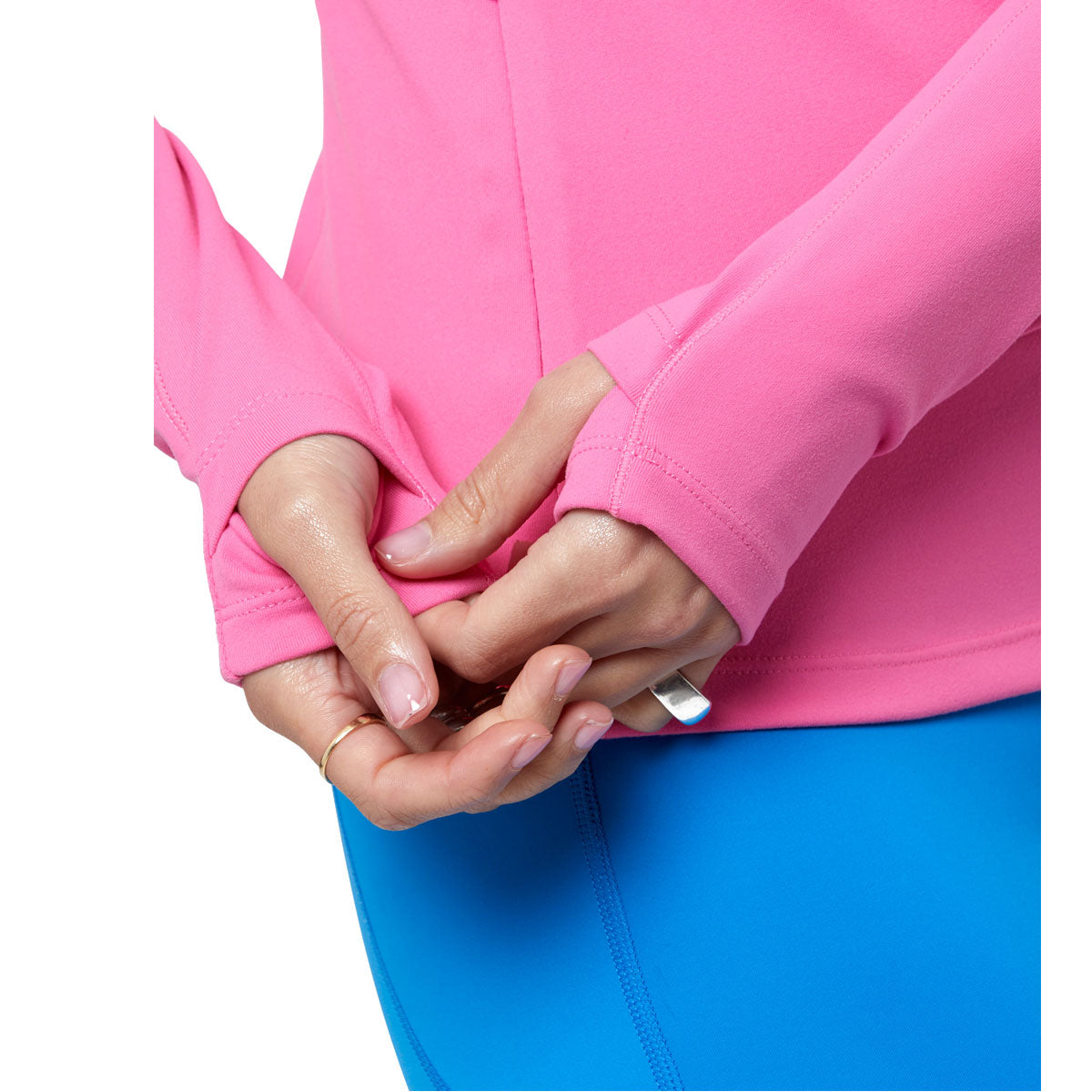 Gym+Coffee Rentless 1/4 Zip - Womens - Sangria Sunset