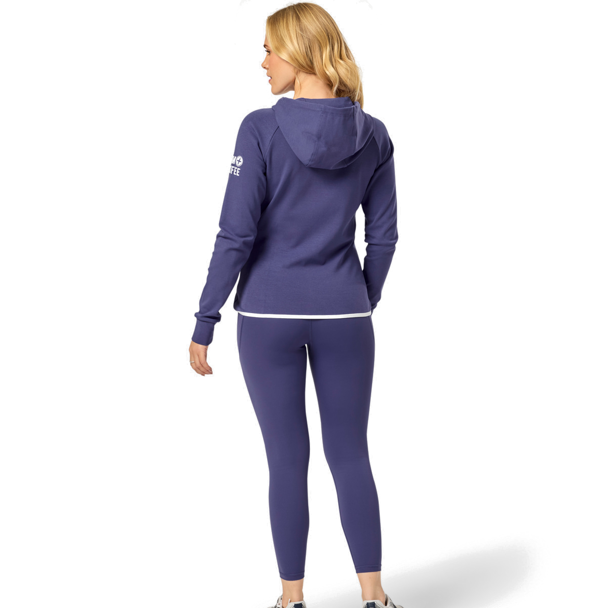 Gym+Coffee Chill Zip Hoodie - Womens - Violet Smoke