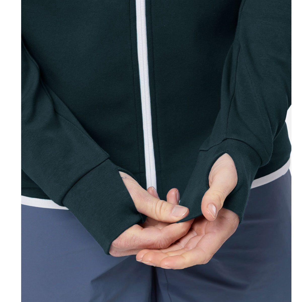 Gym+Coffee Chill Zip Hoodie - Mens - Moss Green