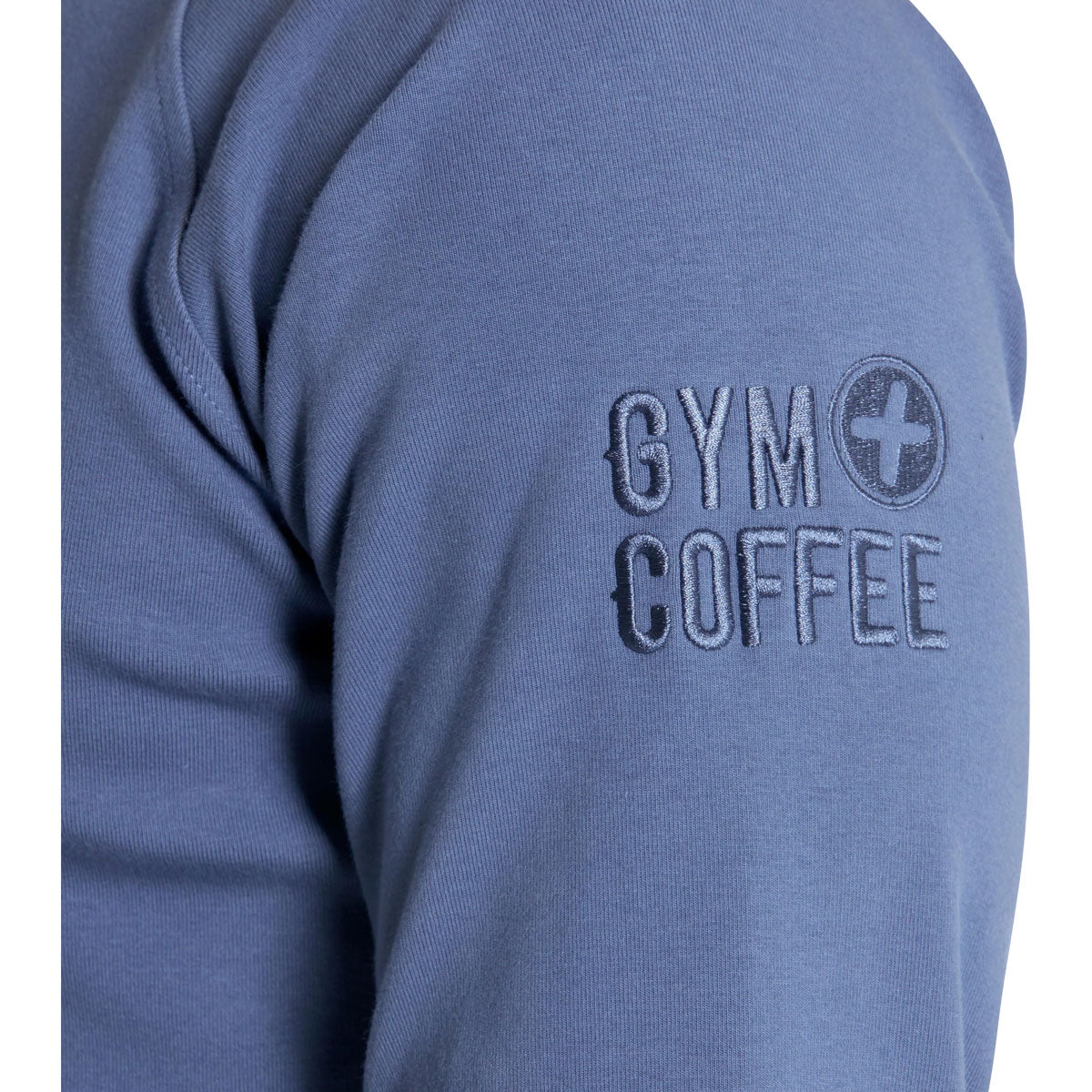 Gym+Coffee Chill Half Zip Hoodie - Mens - Thunder Blue