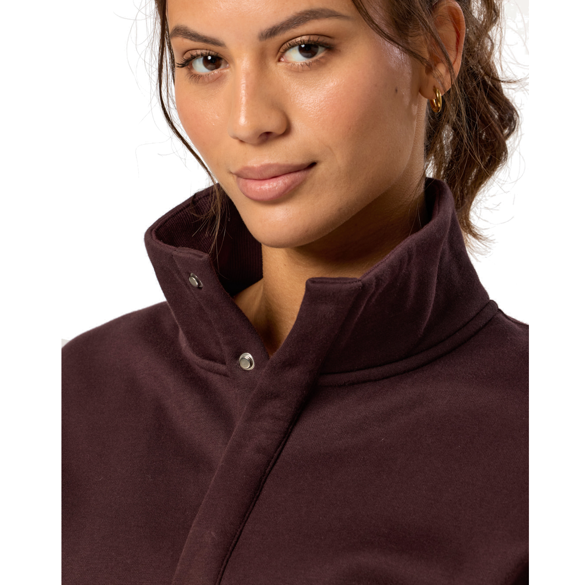 Gym+Coffee Sierra Snap Collar Jacket - Womens - Mocha Bean