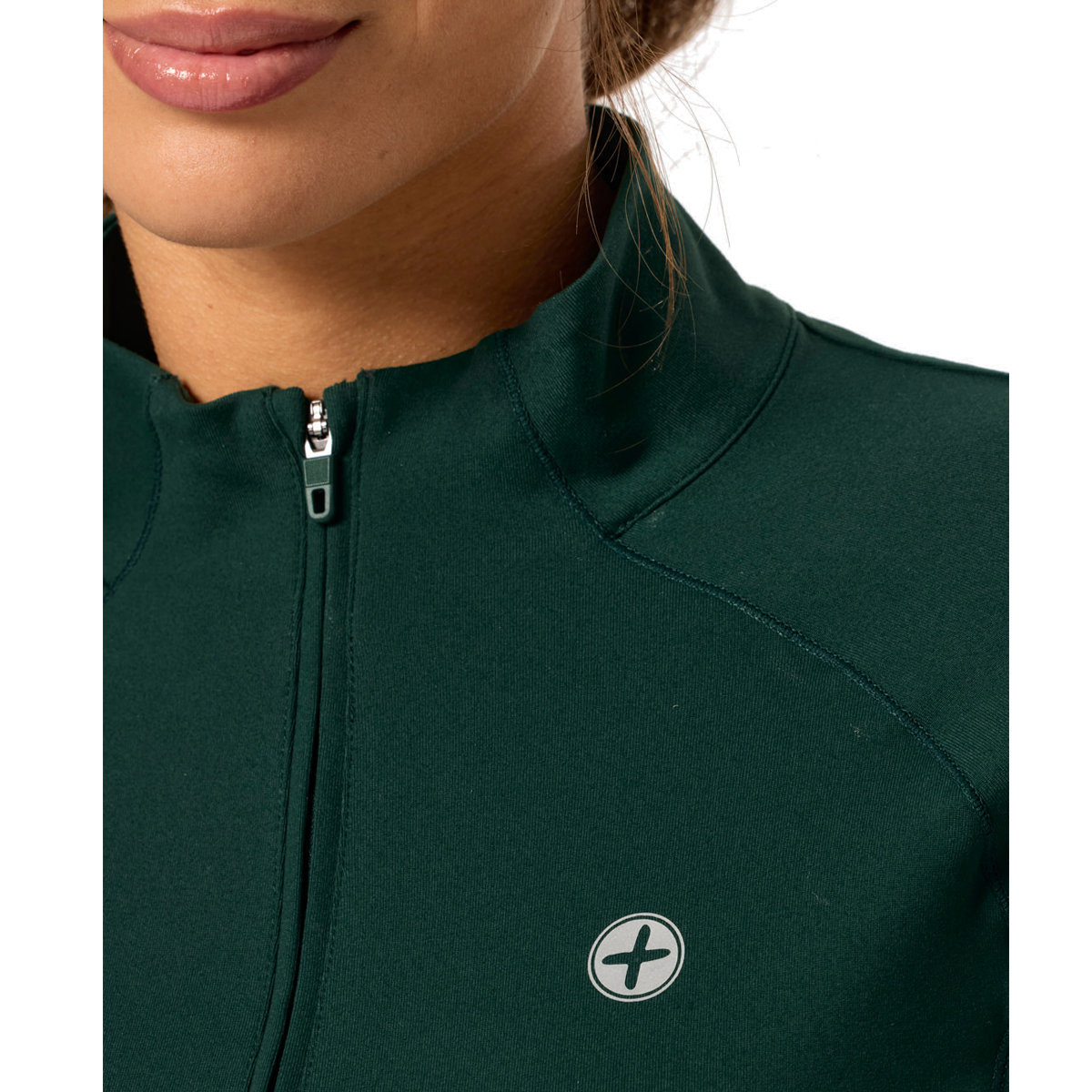 Gym+Coffee Relentless 1/4 Zip Jacket - Womens - Amazon Green