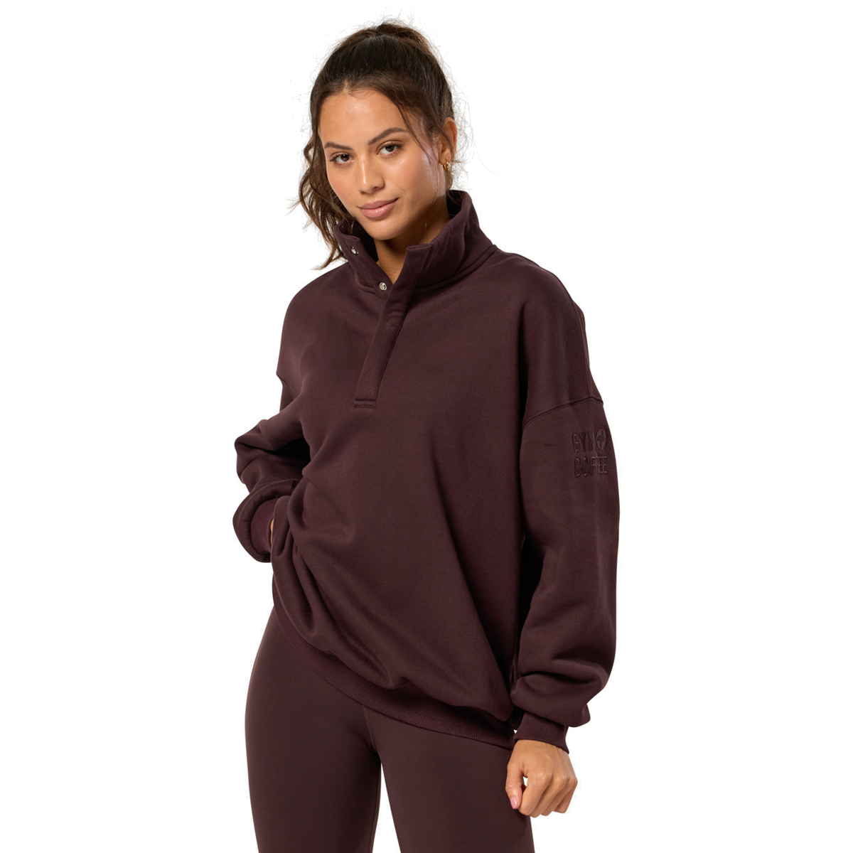 Gym+Coffee Sierra Snap Collar Jacket - Womens - Mocha Bean