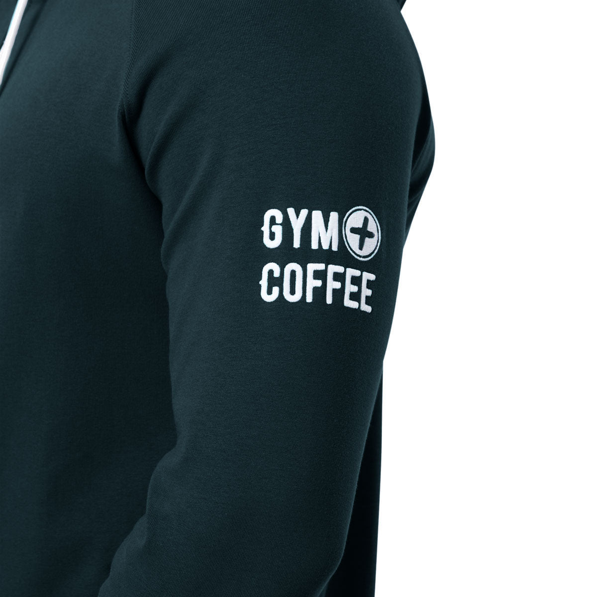 Gym+Coffee Chill Zip Hoodie - Mens - Moss Green