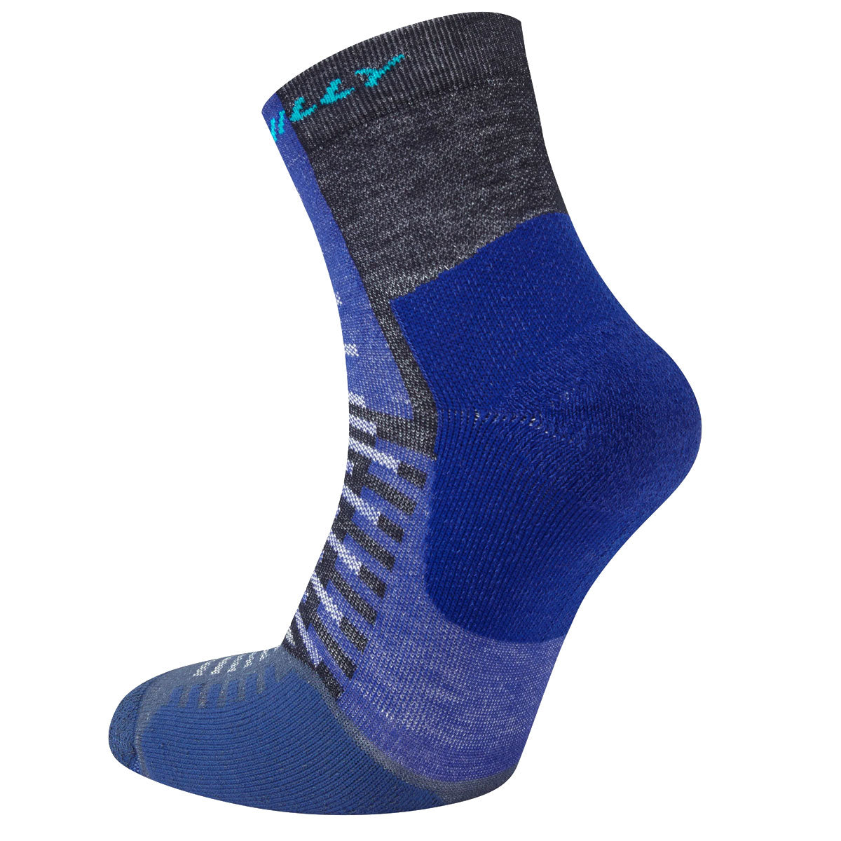 Hilly Active Anklet Running Socks - Adult - Cobalt/Black