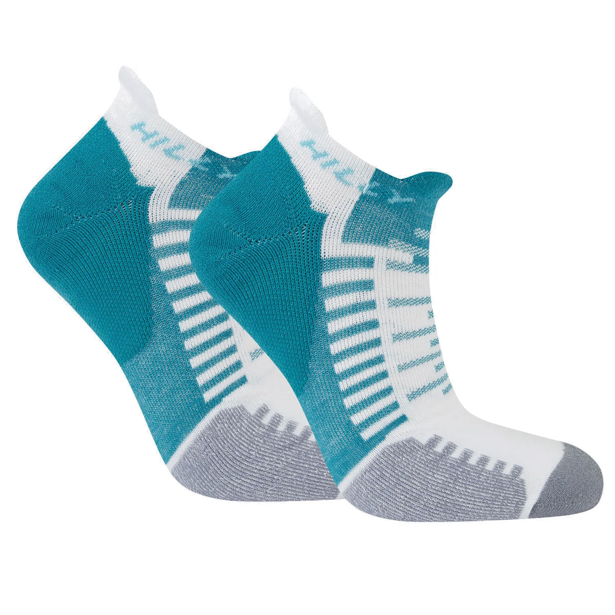 Hilly Active Running Socklet - Adult - Teal/White