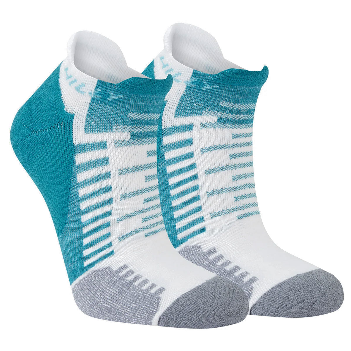 Hilly Active Running Socklet - Adult - Teal/White