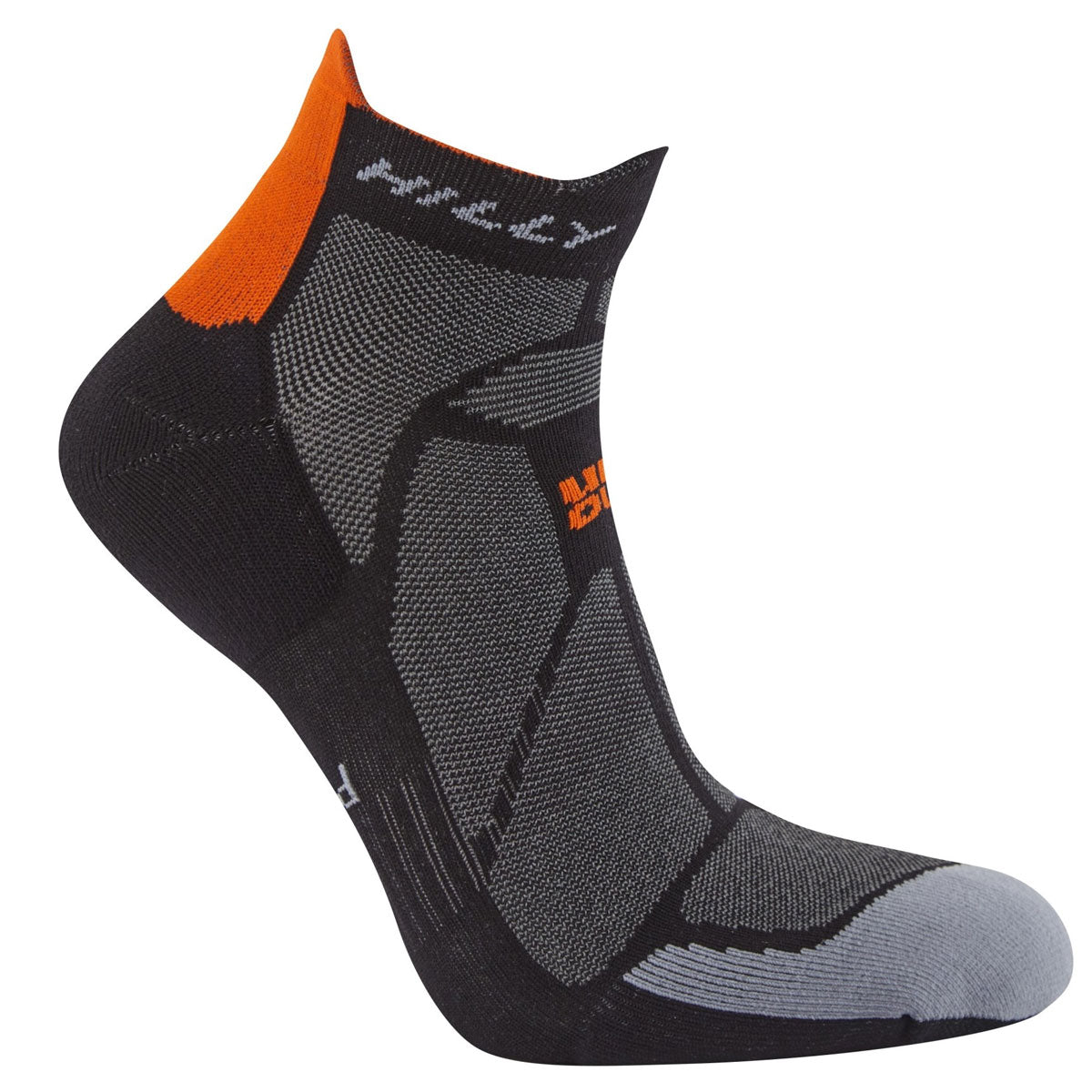 Hilly Marathon Fresh Socklet - Mens - Black/Orange