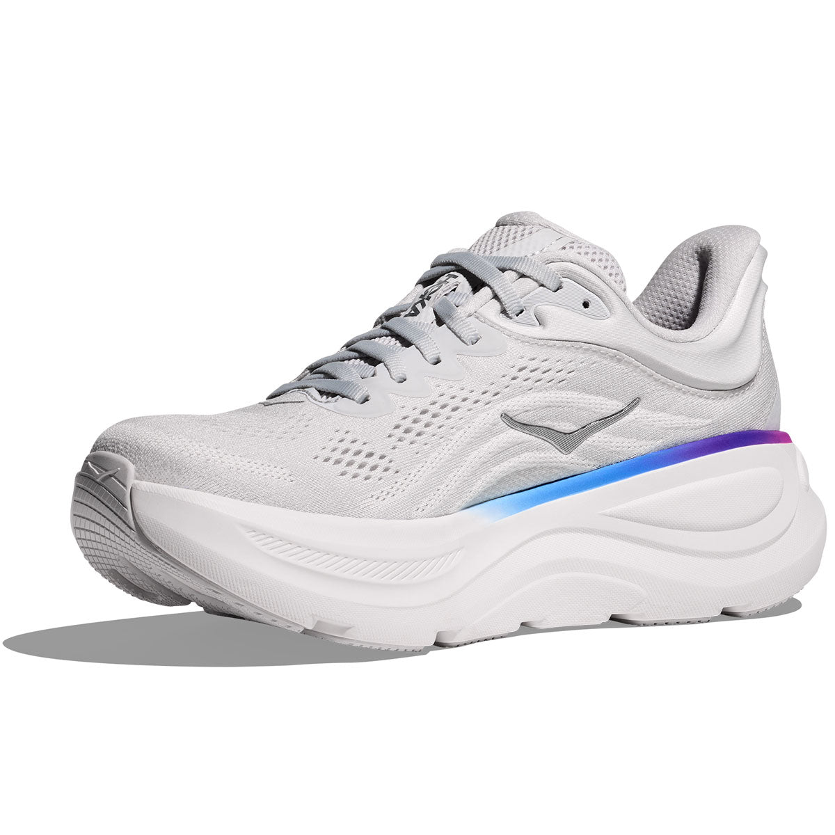 Hoka Bondi 9 Wide Running Shoes - Womens - Cosmic Grey/White
