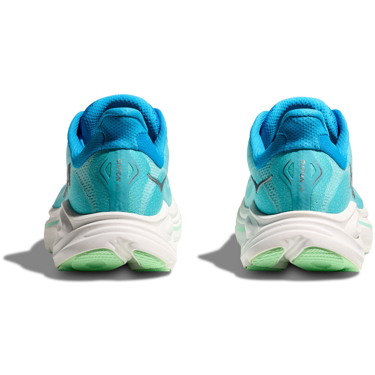 Hoka Clifton 10 Wide Fit Running Shoes - Womens - Skyward Blue/Cielo Blue