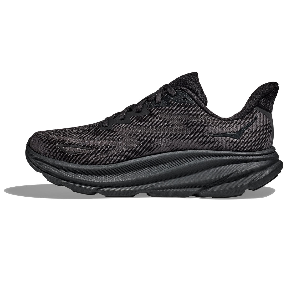 Hoka Clifton 9 Running Shoes - Mens - Black/Black