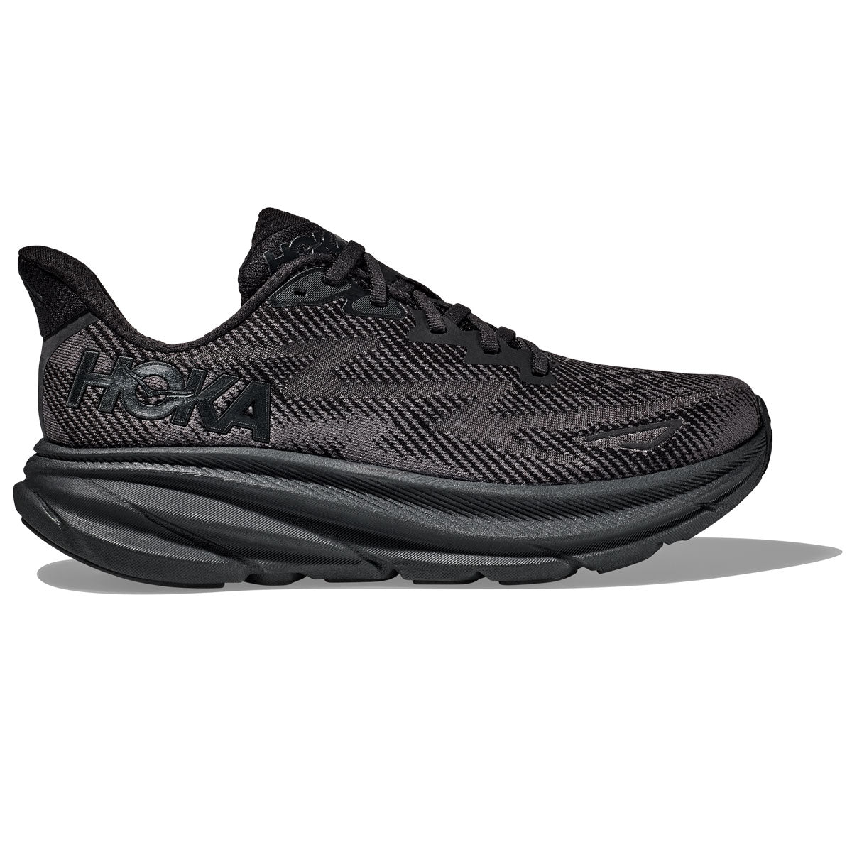 Hoka Clifton 9 Running Shoes - Mens - Black/Black