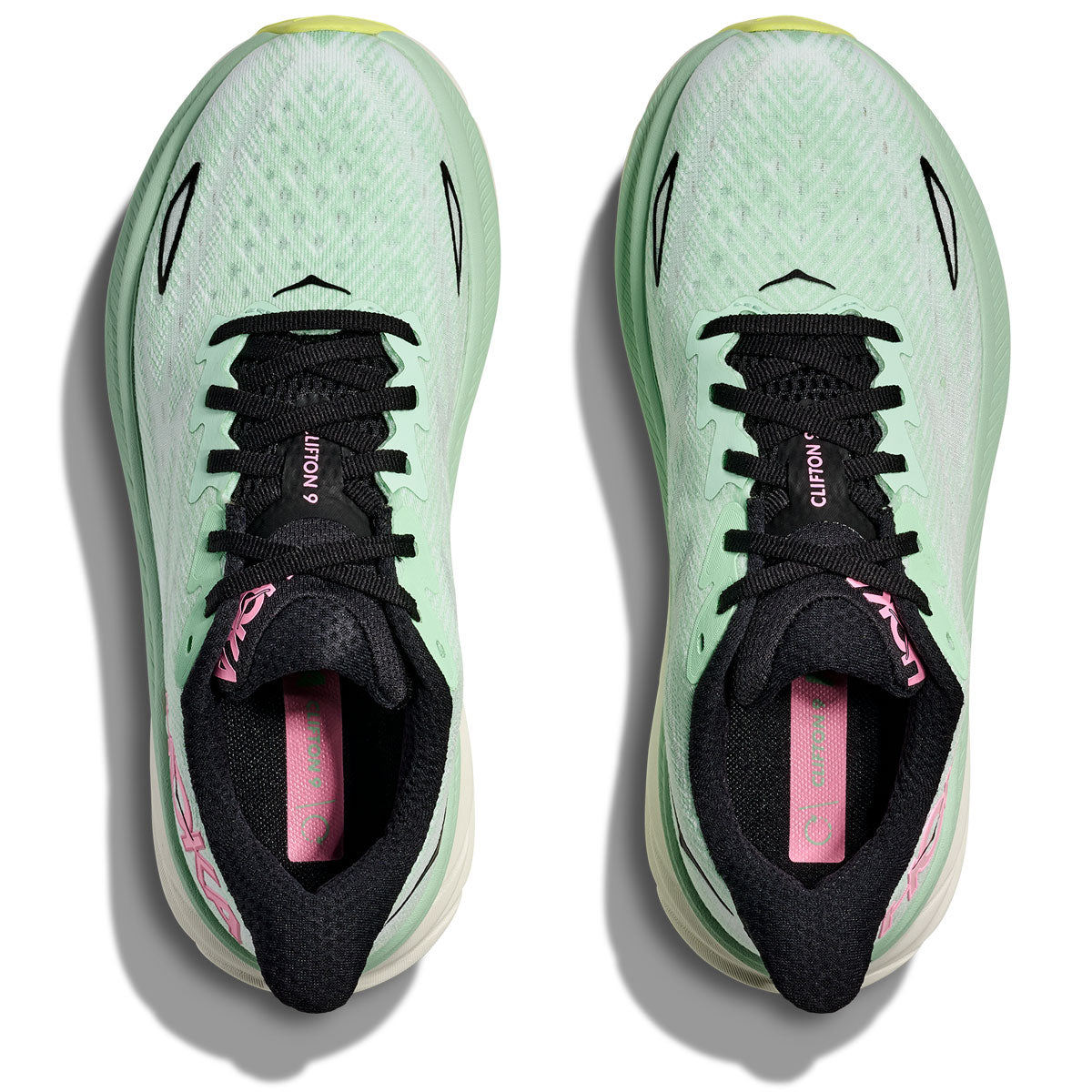 Hoka Clifton 9 Running Shoes - Womens - Mint Fluorite/Snow Melt