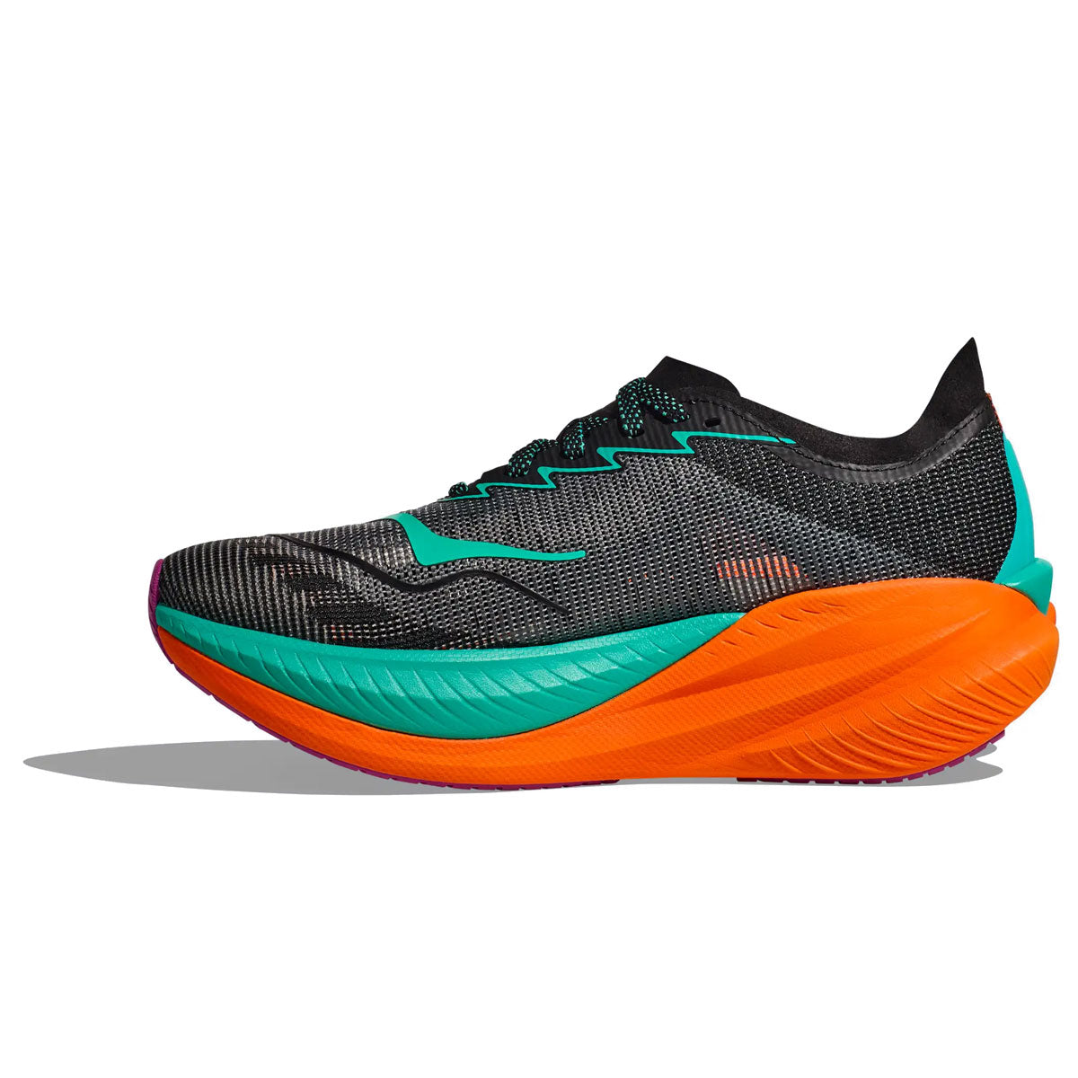 Hoka Mach X 2 Running Shoes - Womens - Black/Electric Aqua