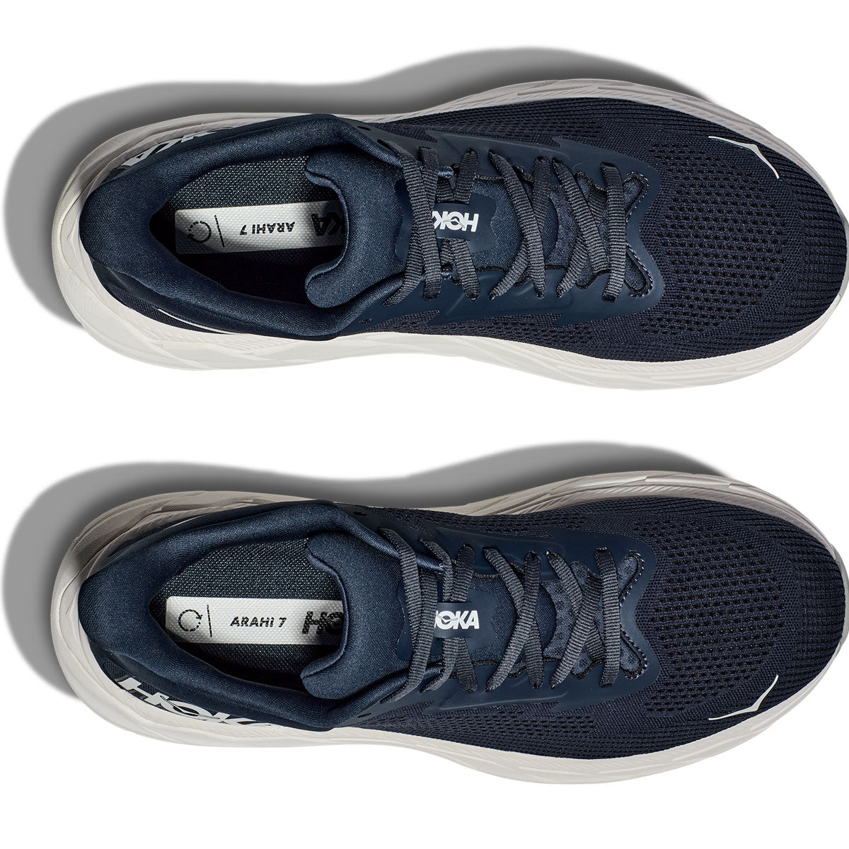 Hoka Arahi 7 Wide Fit Running Shoes - Mens - Outer Space/White