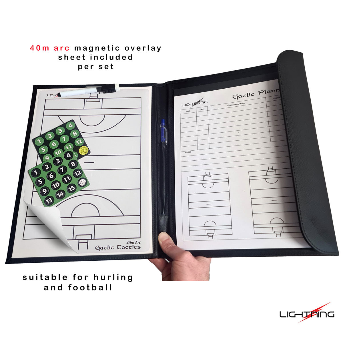 LS Lightning A4 Bainisteoir Magnetic Tactic Folder