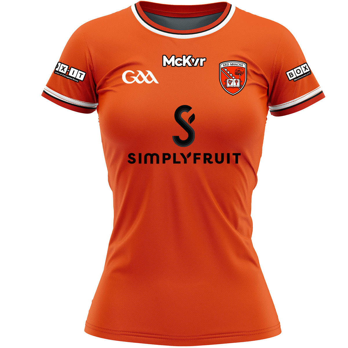 McKvr Armagh GAA Home Jersey - Womens - Orange